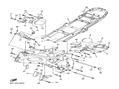 Embellecedor chasis derecho Yamaha R6 600 cc 2005 - 2005