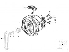Correa de alternador Bmw R1150 rt 2001 - 2004
