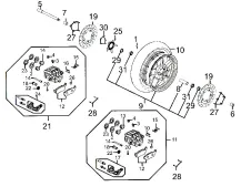 Disco freno delantero Kymco Xciting 500 r abs 500 2007-2012