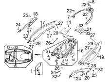 Union colin Kymco Xciting 500 r abs 500 2007-2012