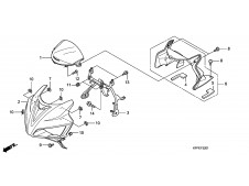Embellecedor bajo faro HONDA CBR R 125 2008-2009  desguace motos