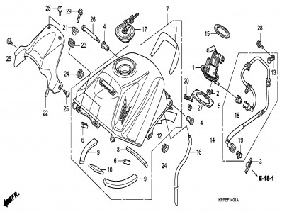 Manguito de inyección Honda Cbr r 125 2008-2009