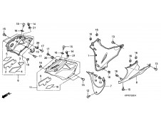 Faldón  derecho Honda Cbr r 125 2008-2009