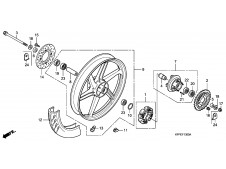 Rueda trasera Honda Cbr r 125 2008-2009