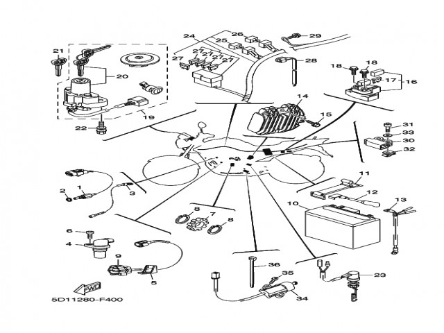 Interruptor de freno trasero Yamaha Ybr 250 2007 - 2012
