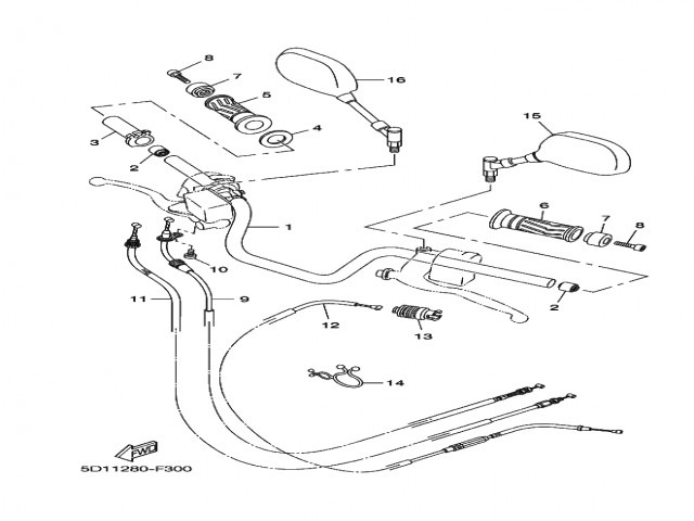 Cable embrague Yamaha Ybr 250 2007 - 2012