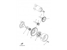 Piñón doble motor de arranque Yamaha Ybr 250 2007 - 2012