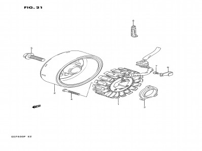 Volante magnetico Suzuki Bandit 400 1991-1993