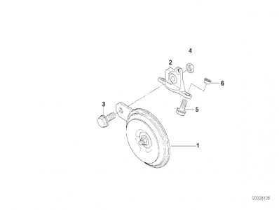 Claxon Bmw f65 650 cc 1994 - 1996
