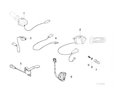 Interruptor pata de cabra Bmw F65 650 cc 1997 - 1999