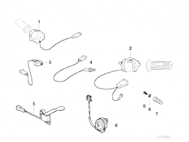 Interruptor pata de cabra Bmw F65 650 cc 1997 - 1999