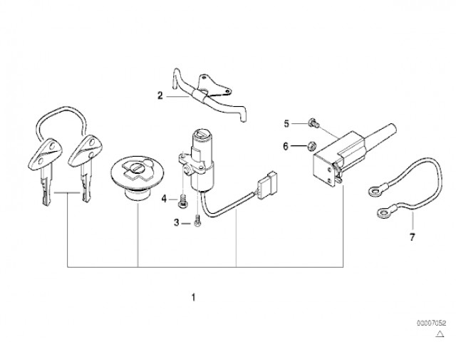 Cerraduras completas Bmw F65 650 cc 1997 - 1999