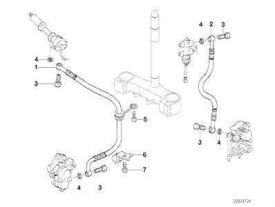 Latiguillo freno delantero Bmw F65 650 cc 1997 - 1999