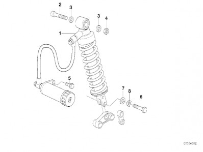 Amortiguador Bmw f65 650 cc 1994 - 1996