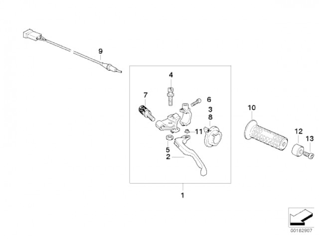 Interruptor maneta embrague Bmw f65 650 cc 1994 - 1996