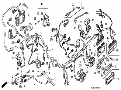 Sistema eléctrico completo Honda Silver wing 400 2006-2008