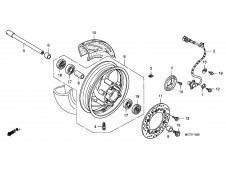 Rueda delantera 14 Honda Silver wing 400 2006-2008
