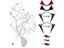 Faldon izquierdo Hyosung Gtr 125 r 125 2005-2006