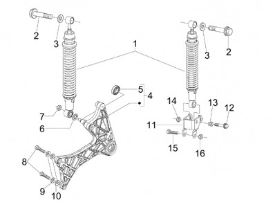 Basculante Gilera Nexus 300 2008-2012