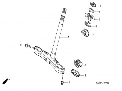 Tija inferior Honda cbr 1100 xx 1999 - 2001