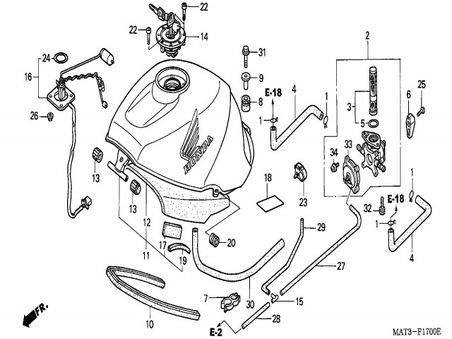 Deposito gasolina Honda Cbr 1100 xx 1997 - 1998