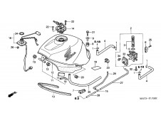 Grifo gasolina Honda Cbr 1100 xx 1997 - 1998
