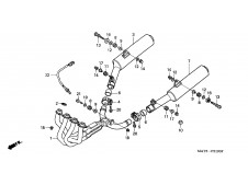 Silencioso derecho Honda Cbr 1100 xx 1997 - 1998