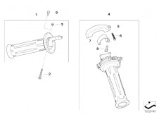 Caña acelerador plastico Bmw F800 st 800 cc 2006 - 2008