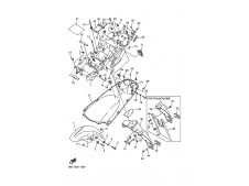 Aleta porta bateria Yamaha R6 600 cc 2001 - 2002