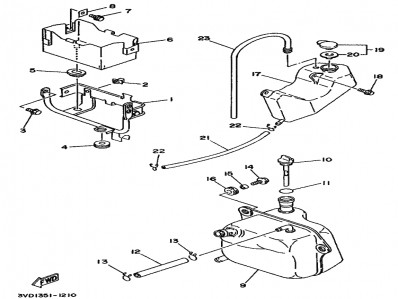 Deposito anticongelante Yamaha Tdm 850 1991-1995