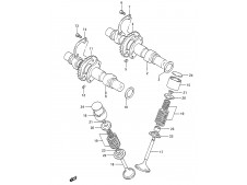 Arbol de levas admision Suzuki Gs e 500 1989-2001