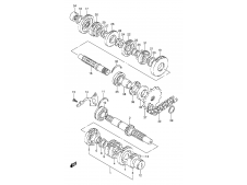 Eje secundario del cambio SUZUKI GS E 500 1989-2001  desguace motos