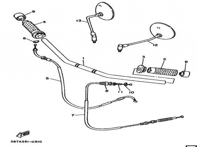 Contrapeso Yamaha Virago 535 1988-1995