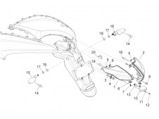 Piloto matricula Piaggio Beverly abs 350 2012-2015