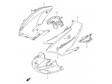 Aireador izquierdo Suzuki V strom 1000 2002-2006