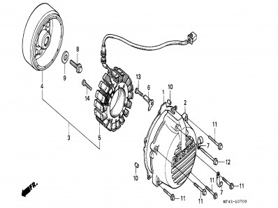 Volante magnetico Honda Vfr 750 1990-1993