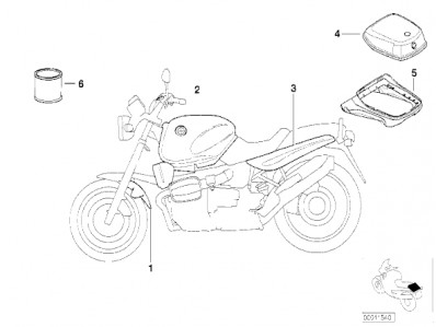 Cacha derecha Bmw R850 r 2000 - 2014