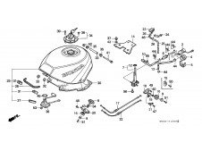 Mando grifo gasolina Honda Vfr 750 1990-1993