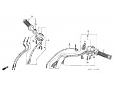 Caña acelerador plastico Honda Vfr 750 1990-1993