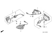 Intermitente delantero derecho Honda Vfr 750 1990-1993