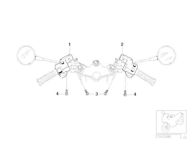 Piña de luces derecha Bmw R850 r 2003 - 2009