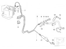 Latiguillo de freno trasero Bmw R850 r 2003 - 2009
