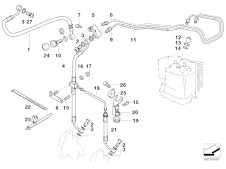 Latiguillo de freno delantero largo Bmw R850 r 2003 - 2009