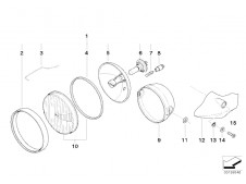 Embellecedor de faro derecho Bmw R850 r 2003 - 2009