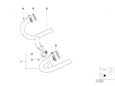 Colector derecho Bmw R850 r 2003 - 2009