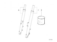 Barra completa derecha Bmw R850 r 2003 - 2009