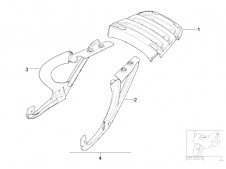 Asideros con transportín conjunto Bmw R850 r 2003 - 2009
