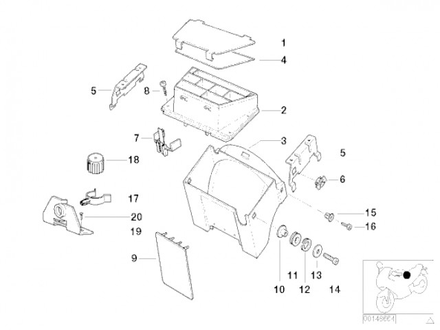 Caja de fusibles Bmw R850 r 2003 - 2009