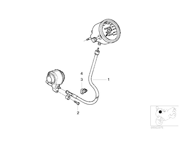 Cable cuenta kilómetros Bmw R850 r 2003 - 2009