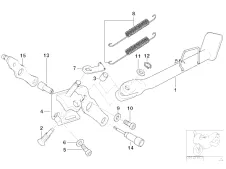 Pata de cabra Bmw R850 r 2003 - 2009